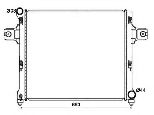 NRF Radiator, engine cooling 11543840 - NRF