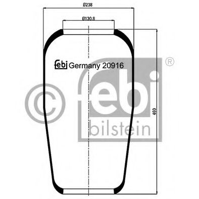 FEBI BILSTEIN Bellow, air suspension 11574349 - FEBI BILSTEIN