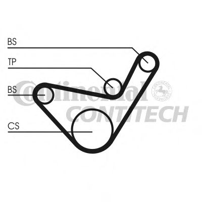 CONTINENTAL CTAM Timing Belt 3518087 - CONTINENTAL CTAM