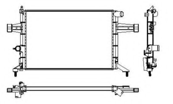 NRF Radiator, engine cooling 11524009 - NRF