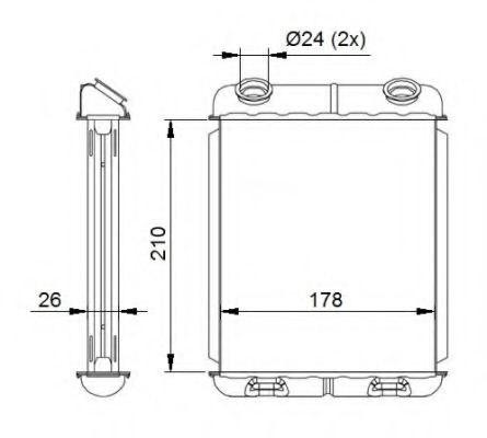 NRF Heat Exchanger, interior heating 11544222 - NRF