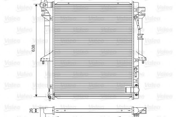 VALEO Radiator, engine cooling 12092363 - VALEO