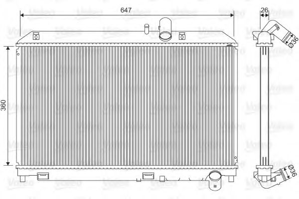 VALEO Radiator, engine cooling 12092342 - VALEO