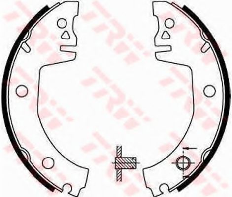 TRW Brake Shoe Set 10699084 - TRW