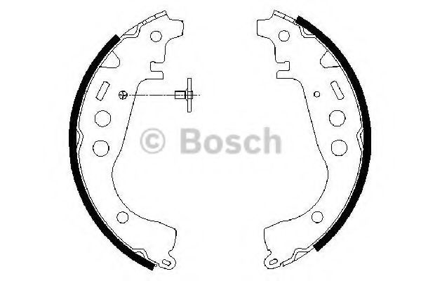 BOSCH Brake Shoe Set 10106878 - BOSCH