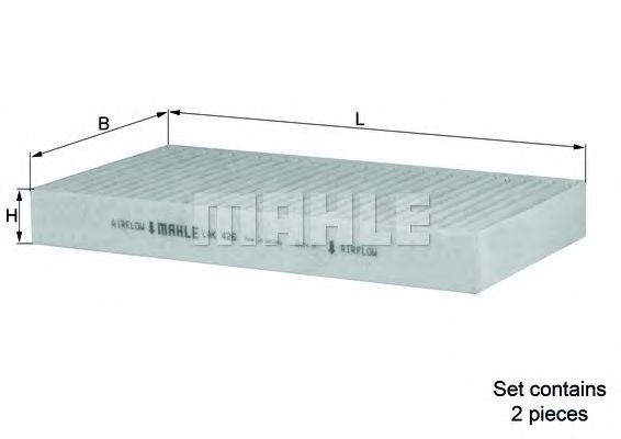 MAHLE Filter, interior air 13180211 - MAHLE
