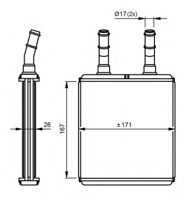 NRF Heat Exchanger, interior heating 11544576 - NRF