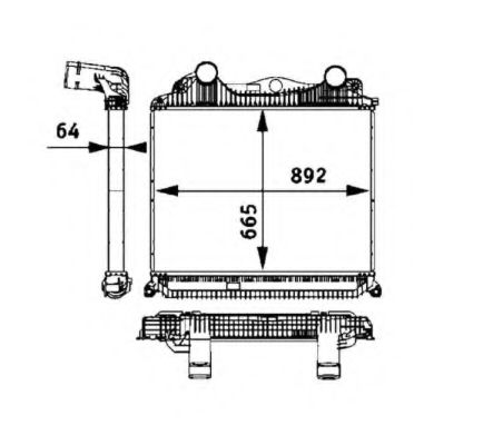 NRF Charge Air Cooler 12164901 - NRF