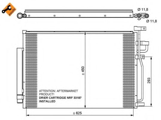 NRF Condenser, air conditioning 11542104 - NRF