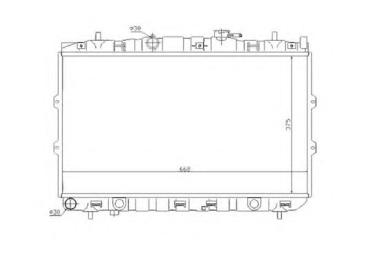 NRF Radiator, engine cooling 11544336 - NRF