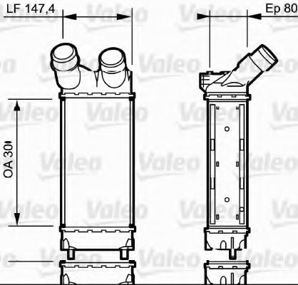 VALEO Charge Air Cooler 10205456 - VALEO