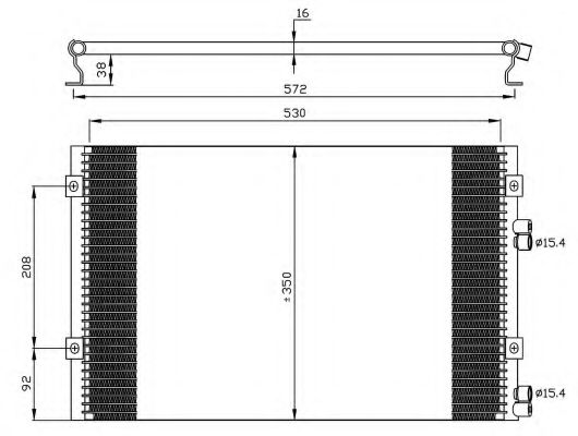 NRF Condenser, air conditioning 11542040 - NRF