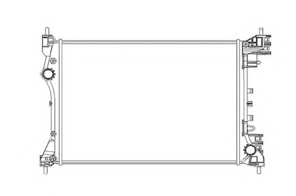 NRF Radiator, engine cooling 11544348 - NRF