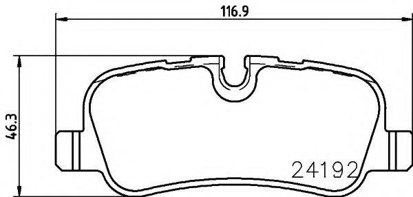 TEXTAR Brake Pad Set, disc brake 11423042 - TEXTAR