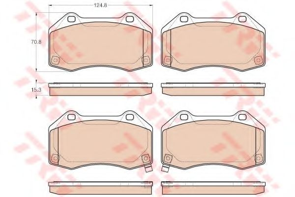 TRW Brake Pad Set, disc brake 11110573 - TRW