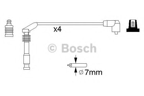 BOSCH Ignition Cable Kit 10108726 - BOSCH