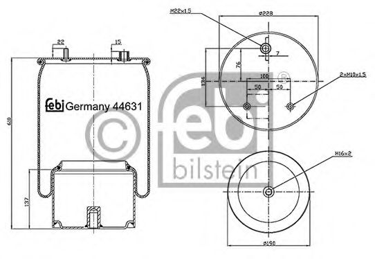 FEBI BILSTEIN Bellow, air suspension 11591551 - FEBI BILSTEIN