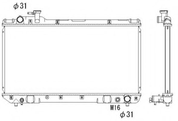 NRF Radiator, engine cooling 11543101 - NRF