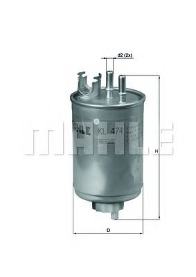 MAHLE Fuel filter 11663666 - MAHLE