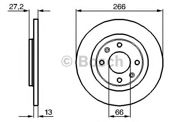 BOSCH Brake Disc 11468547 - BOSCH