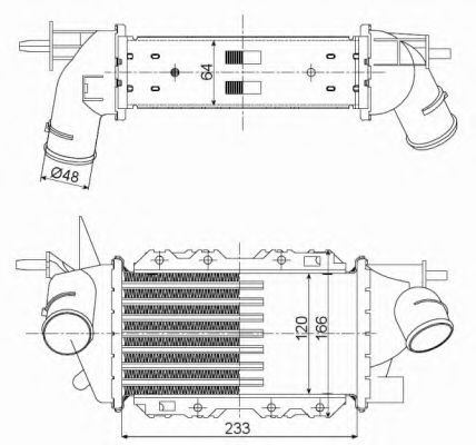 NRF Charge Air Cooler 11600162 - NRF