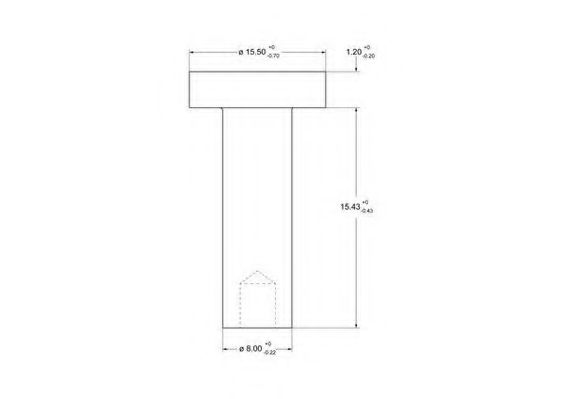 FERODO Rivet, drum brake lining 13043674 - FERODO