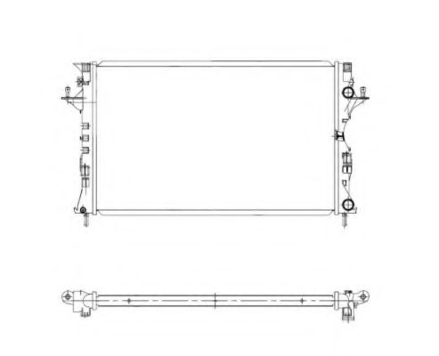 NRF Radiator, engine cooling 11426170 - NRF