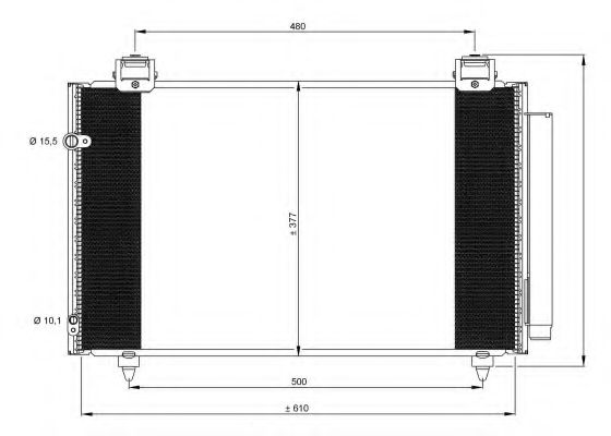 NRF Condenser, air conditioning 11542147 - NRF