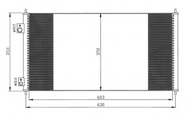 NRF Condenser, air conditioning 11542076 - NRF