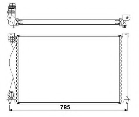 NRF Radiator, engine cooling 11523981 - NRF