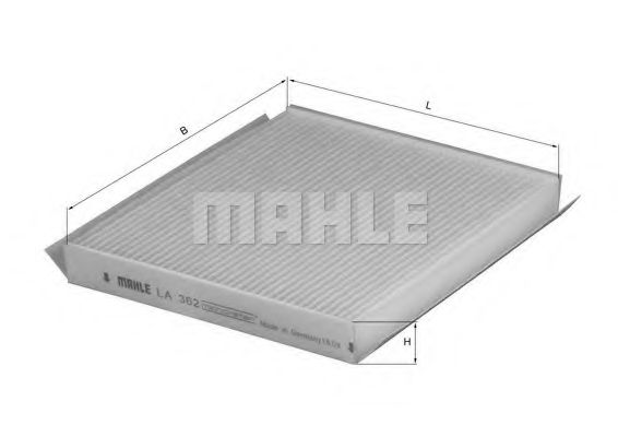 MAHLE Filter, interior air 11663872 - MAHLE