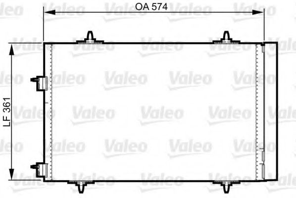VALEO Condenser, air conditioning 11189556 - VALEO