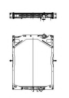 NRF Radiator, engine cooling 11543357 - NRF