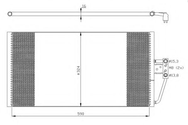 NRF Condenser, air conditioning 11541851 - NRF