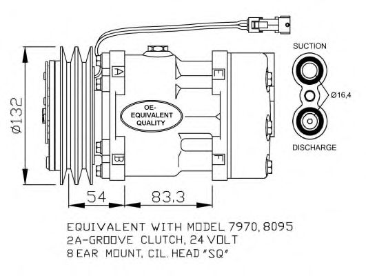 NRF Compressor, air conditioning 11541457 - NRF