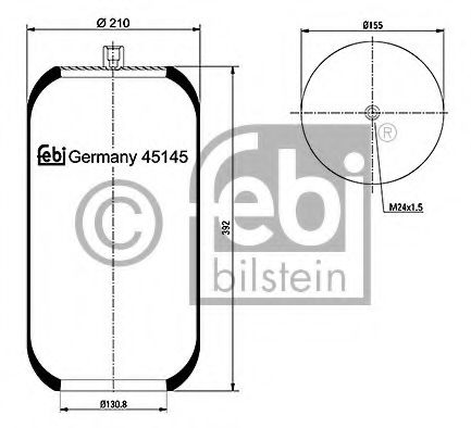 FEBI BILSTEIN Bellow, air suspension 11591966 - FEBI BILSTEIN