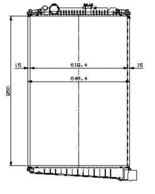 NRF Radiator, engine cooling 11543353 - NRF