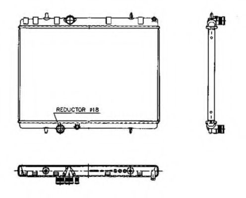 NRF Radiator, engine cooling 11543145 - NRF