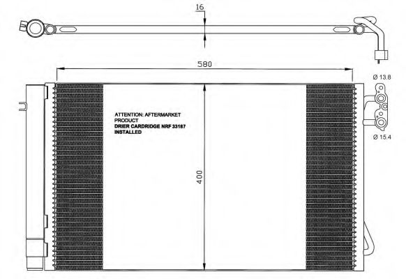 NRF Condenser, air conditioning 11523956 - NRF