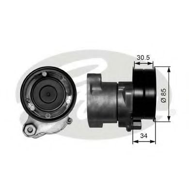 GATES Belt Tensioner, v-ribbed belt 11421701 - GATES