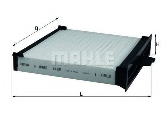 MAHLE Filter, interior air 11663832 - MAHLE