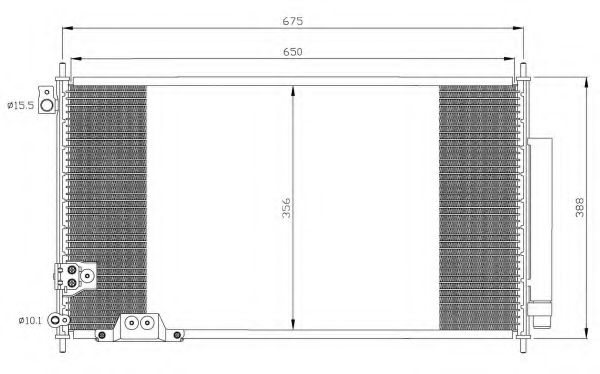 NRF Condenser, air conditioning 11542081 - NRF