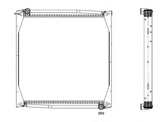 NRF Radiator, engine cooling 11543500 - NRF