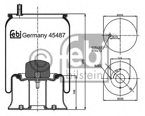 FEBI BILSTEIN Bellow, air suspension 11592271 - FEBI BILSTEIN