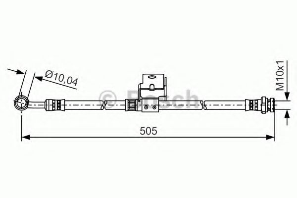 BOSCH Brake Hose 11256153 - BOSCH