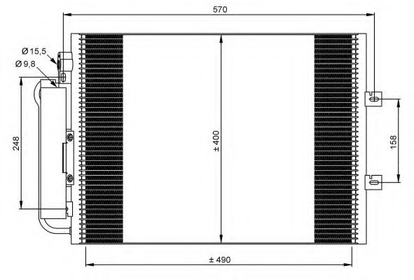 NRF Condenser, air conditioning 11542164 - NRF