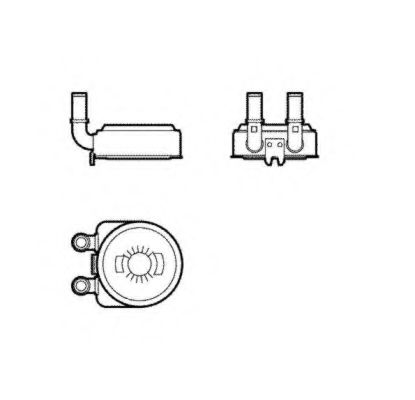 NRF Oil Cooler, engine oil 11540976 - NRF