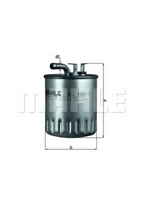 MAHLE Fuel filter 13180204 - MAHLE