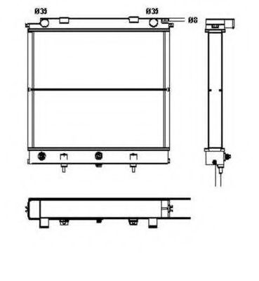 NRF Radiator, engine cooling 11543594 - NRF