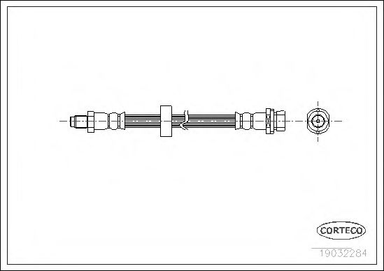 CORTECO Brake Hose 10411004 - CORTECO
